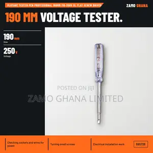 Vlotage Tester Pen Professional 190Mm 110-250v Sl Flat Screw - SGS725