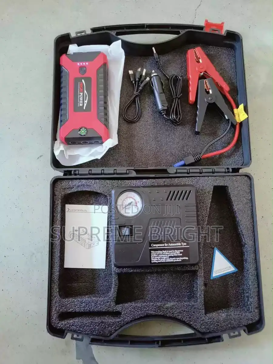 High Power Multi Purpose Jump Starter Kit With Tyre Inflator