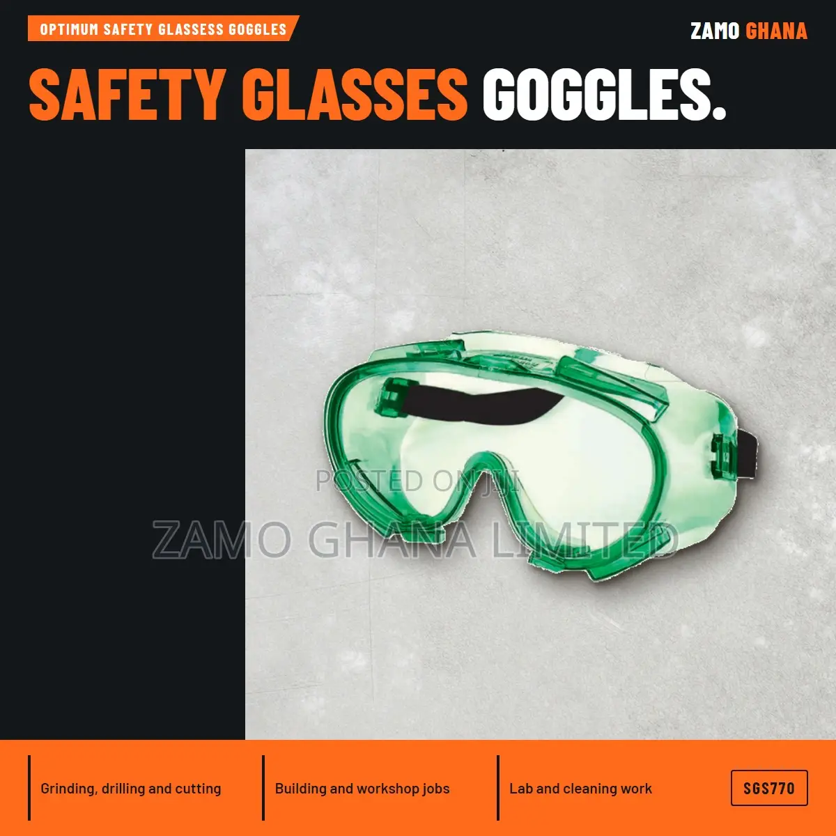Optimum Safety Glassess Goggles - SGS770