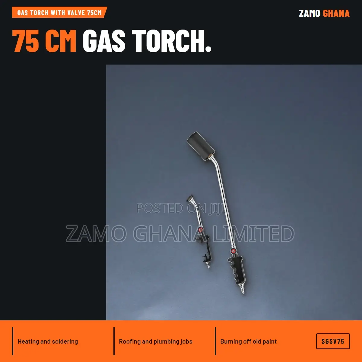 Gas Torch With Valve 75Cm - SGSV75
