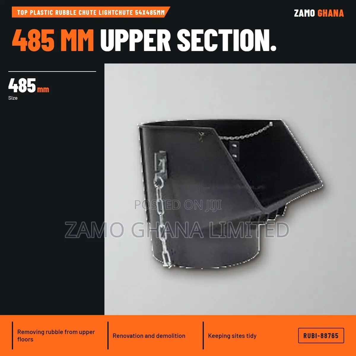 Top Plastic Rubble Chute Lightchute 54X485Mm - RUBI-88765