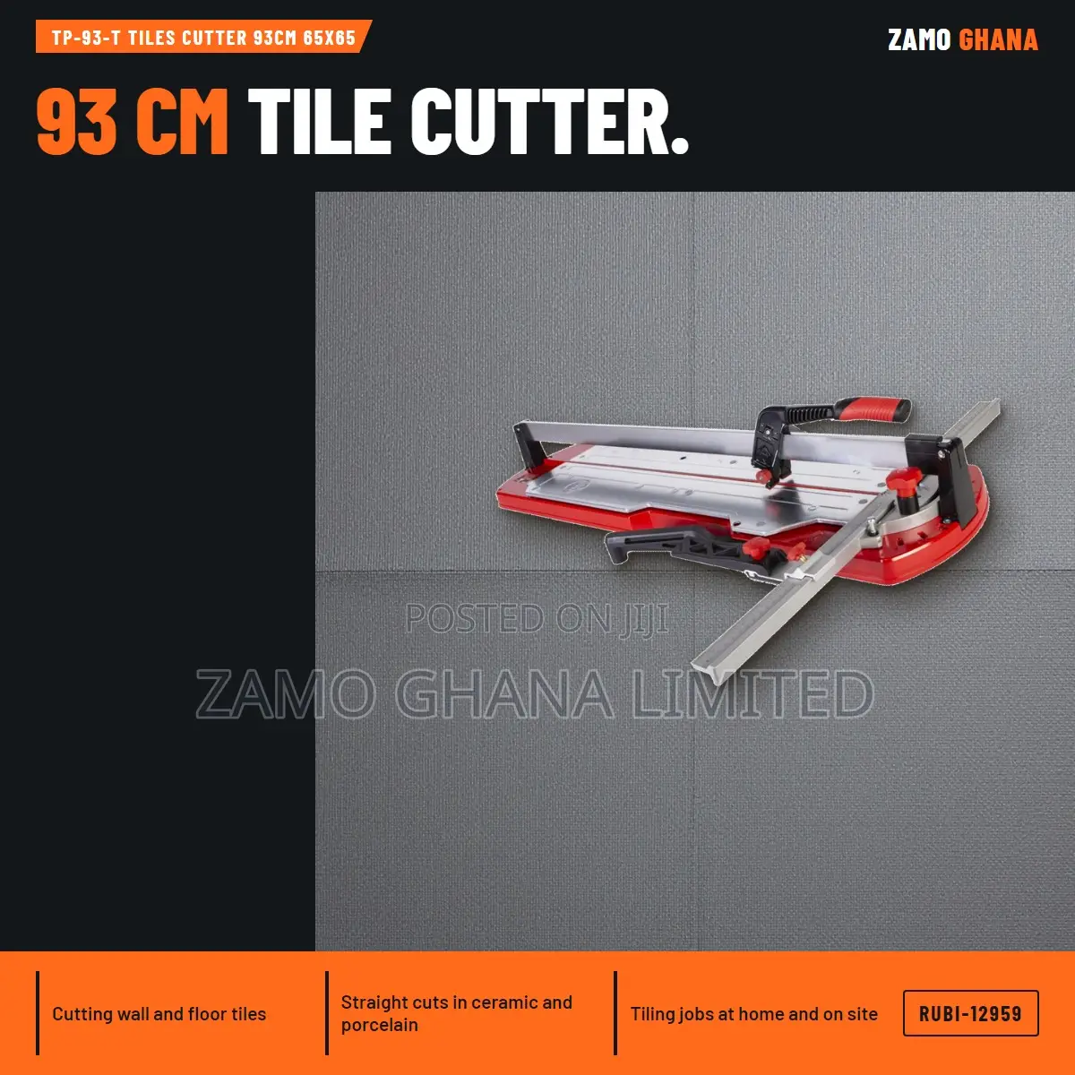 Tp-93-T Tiles Cutter 93Cm 65X65 - RUBI-12959
