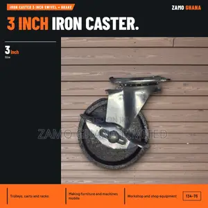 Iron Caster 3 Inch Swivel + Brake - 134-75