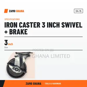 Iron Caster 3 Inch Swivel + Brake - 134-75