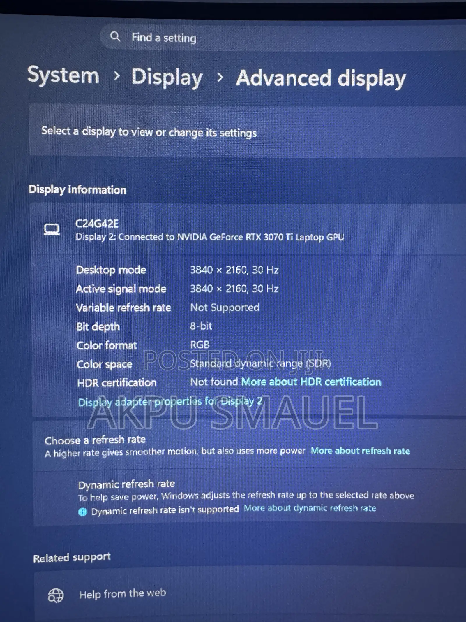 180Hz AOC C24G42E 24” Gaming Monitor – 1080p Curved VA, 0.5ms
