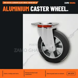 Avo Caster Aluminium Black Swivel 160X50 Ref.39 - AVO-6747