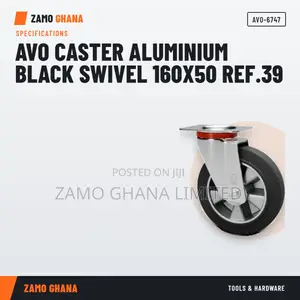 Avo Caster Aluminium Black Swivel 160X50 Ref.39 - AVO-6747