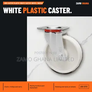 Avo Caster Plastic White Caster Swivel 100X40 - AVO-5731