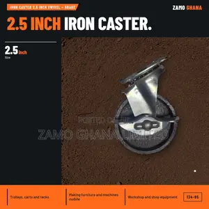 Iron Caster 2.5 Inch Swivel + Brake - 134-65