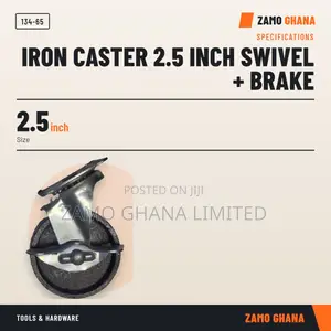 Iron Caster 2.5 Inch Swivel + Brake - 134-65