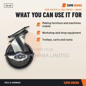 Iron Caster 2.5 Inch Swivel + Brake - 134-65