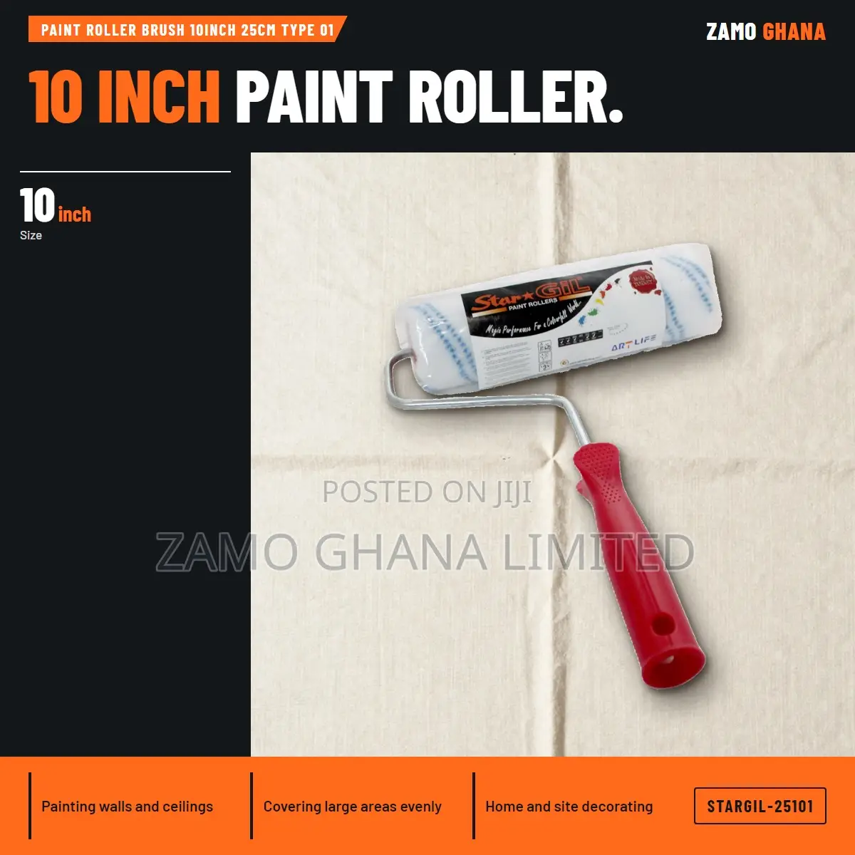 Paint Roller Brush 10Inch 25Cm Type 01 - STARGIL-25101