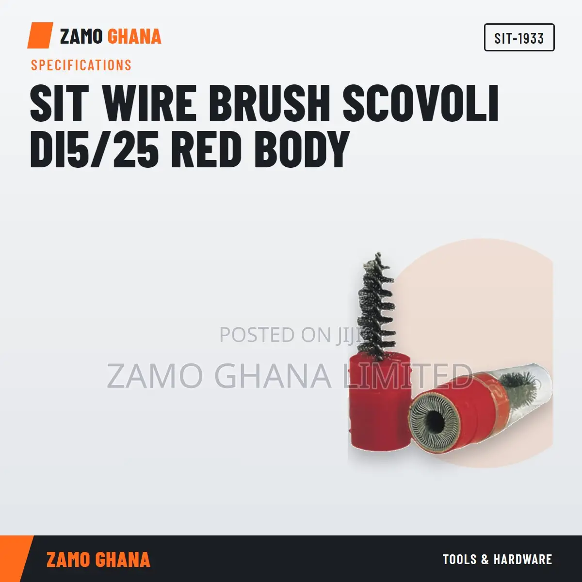 Sit Wire Brush Scovoli Di5/25 Red Body - SIT-1933