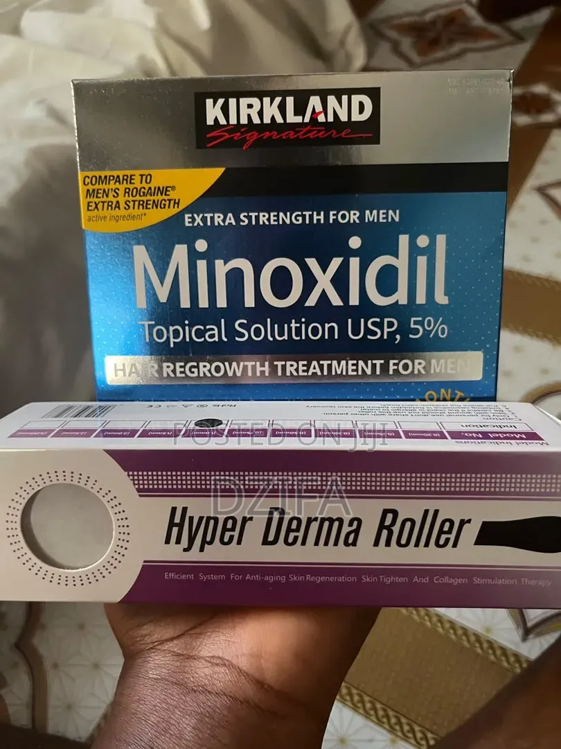 Kirkland Minoxidil and Dermal Roller