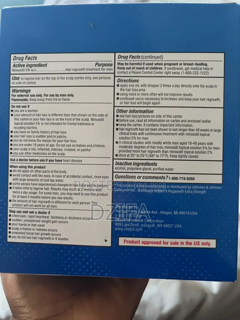 Kirkland Minoxidil and Dermal Roller