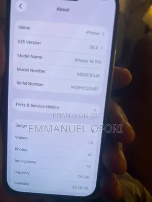 Apple iPhone 14 Pro 128 GB Black