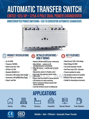 250A, Automatic Transfer Switch, ATS