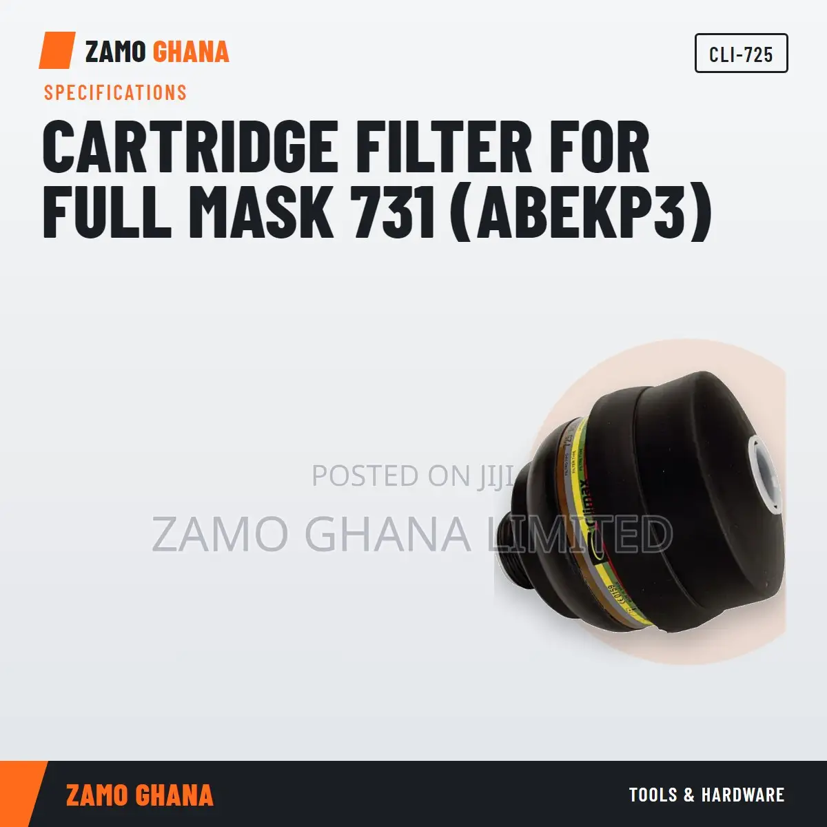 Cartridge Filter for Full Mask 731 (Abekp3) - CLI-725