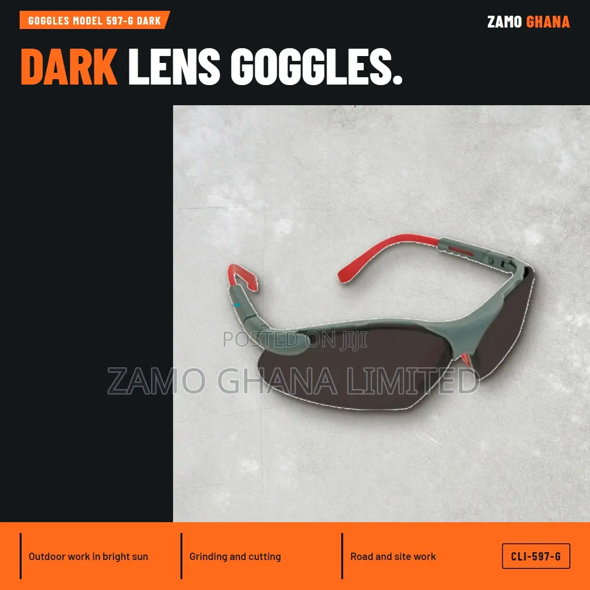 Goggles Model 597-G Dark - CLI-597-G
