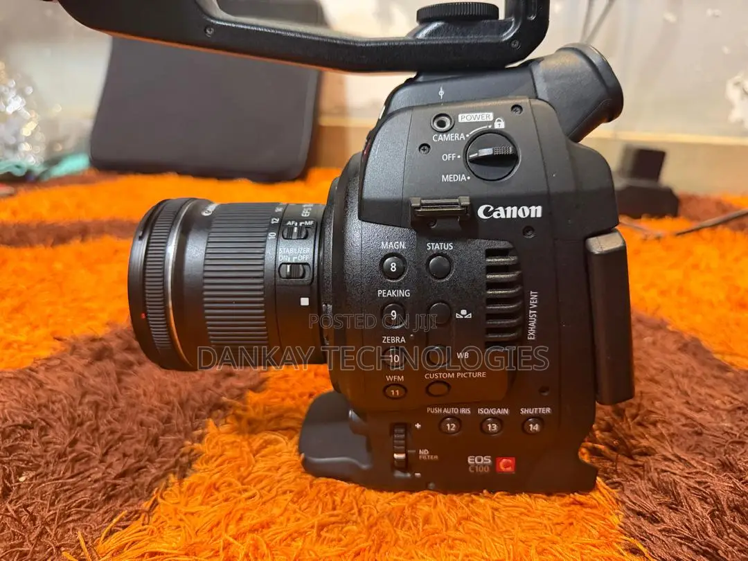 Canon C100 Video Camera With 10-18mm Lens