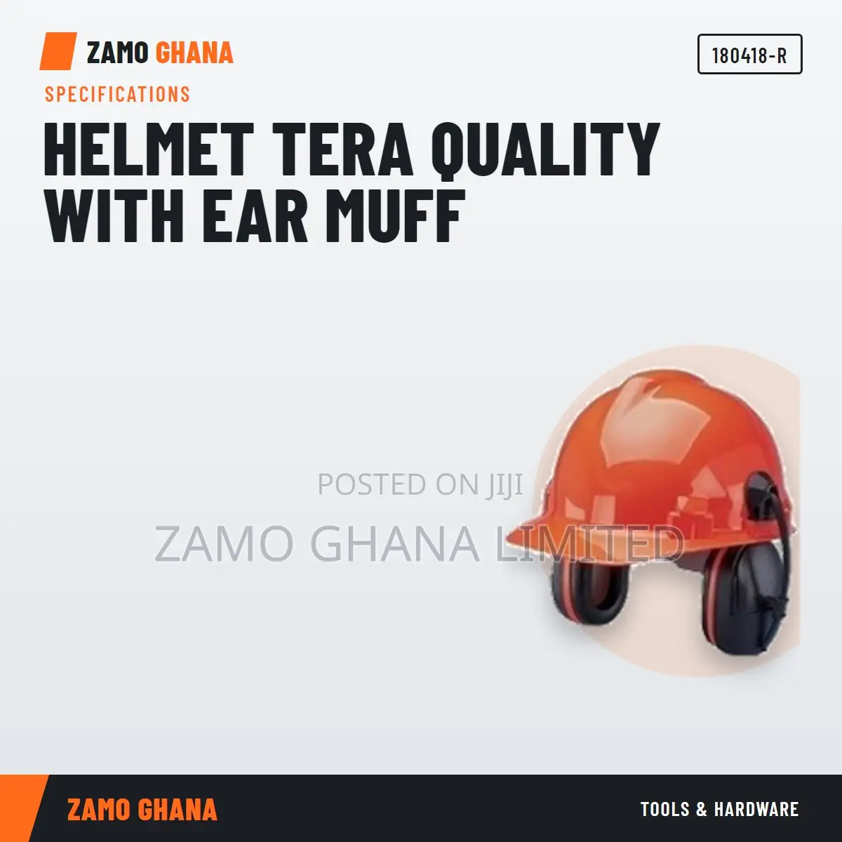 Helmet Tera Quality With Ear Muff - 180418-R