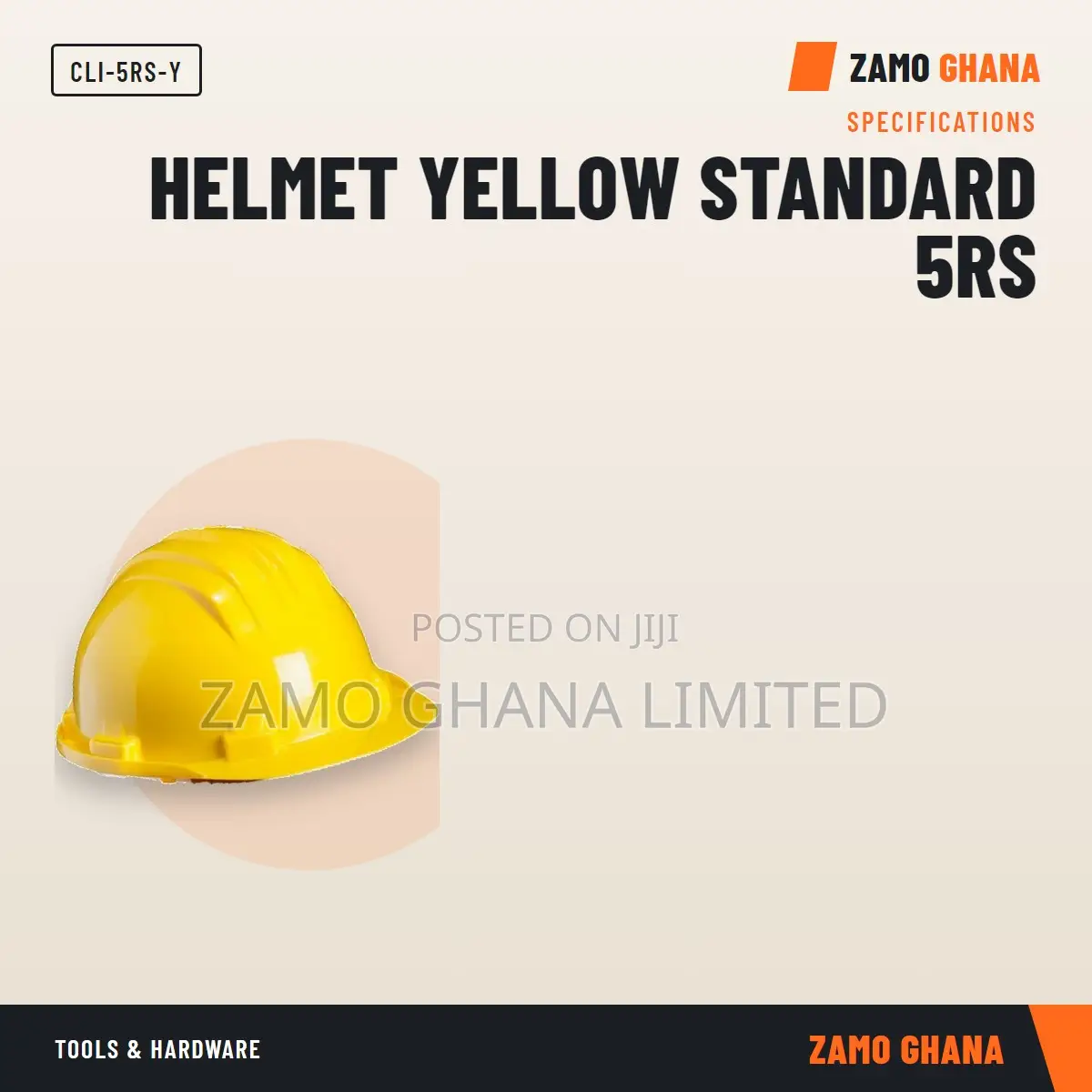 Helmet Yellow Standard 5Rs - CLI-5RS-Y