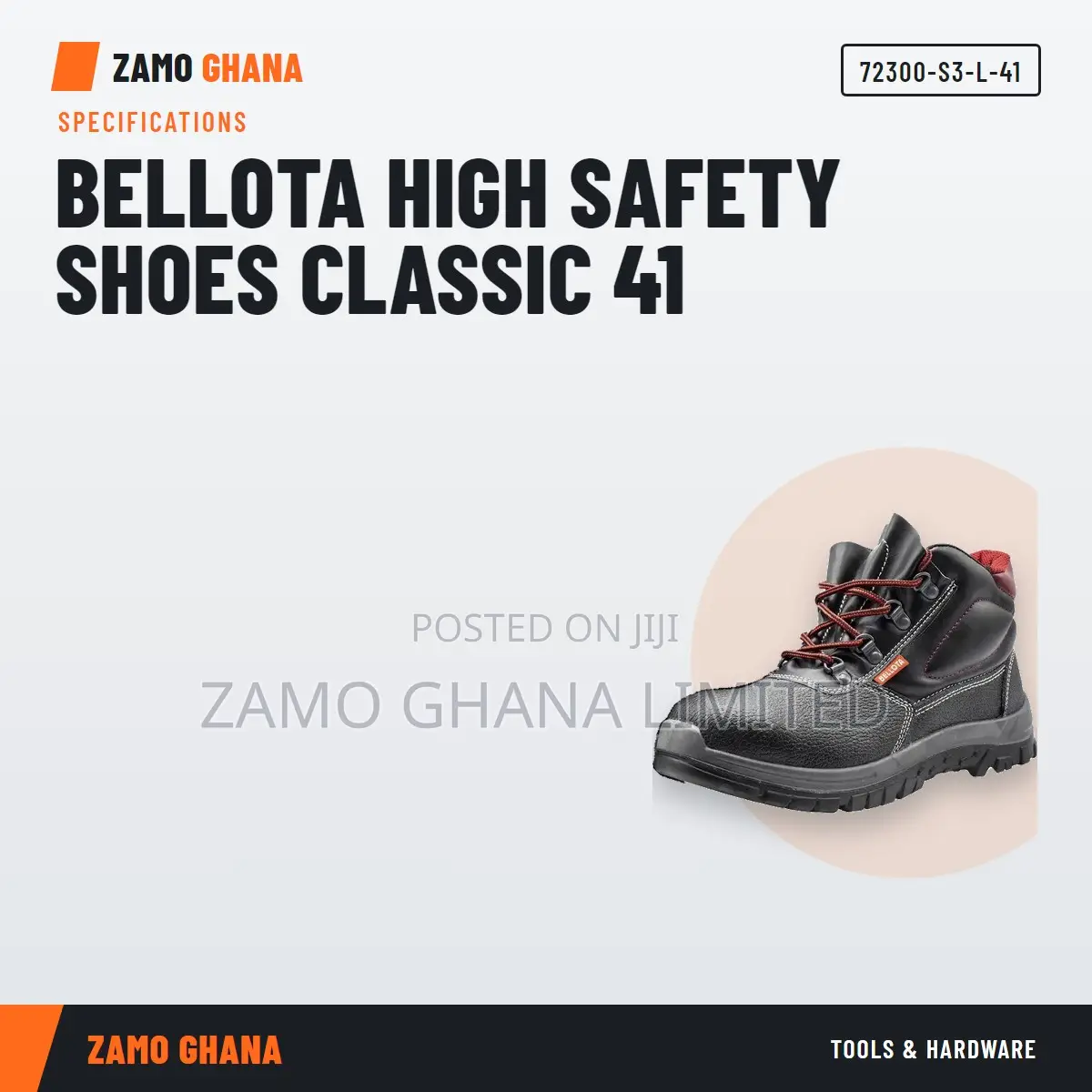 Bellota High Safety Shoes Classic 41 - 72300-S3-L-41