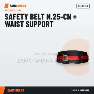 Safety Belt N.25-Cn + Waist Support - CLI-25-CN