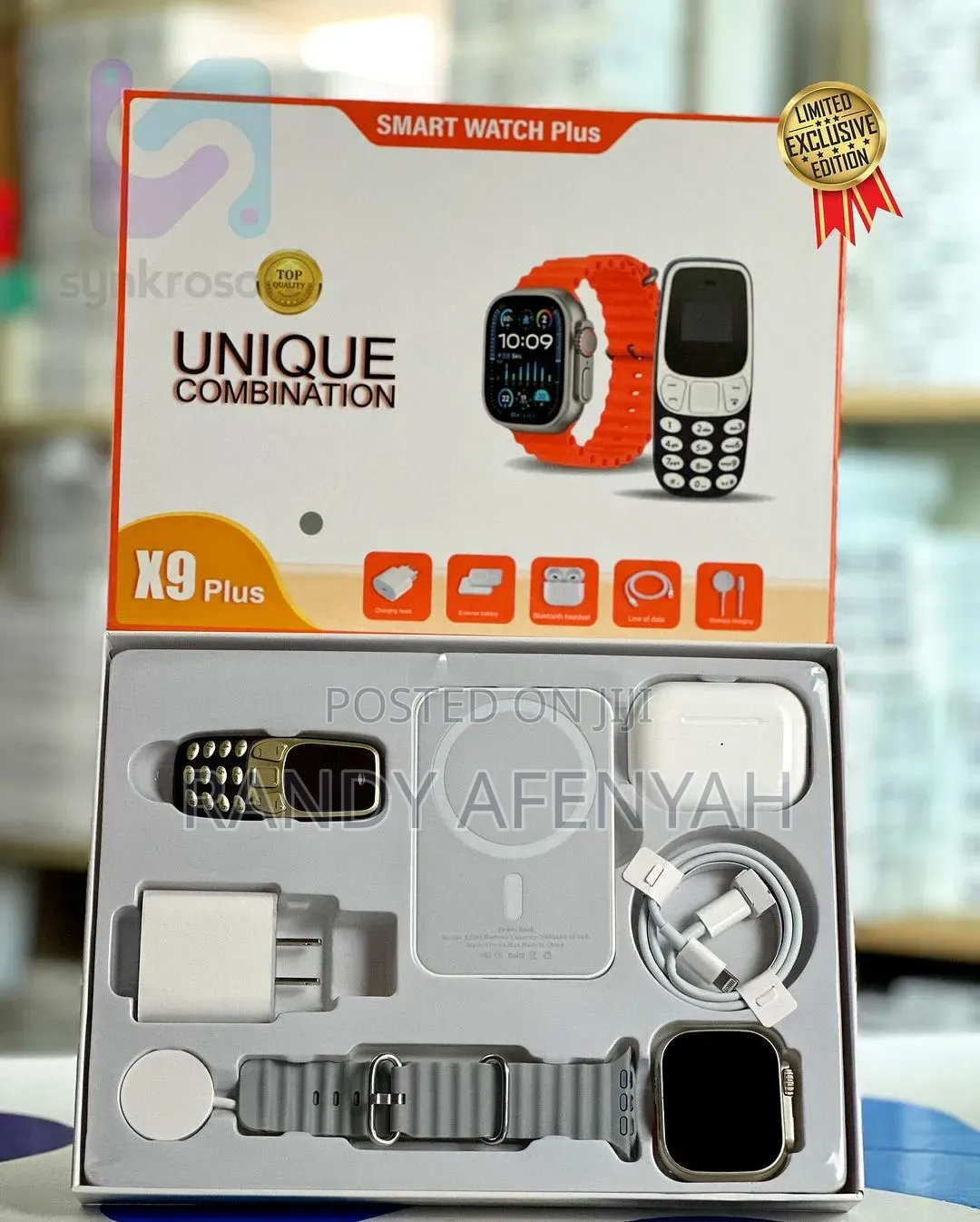 Smart Watch X8 Plus Unique Combo