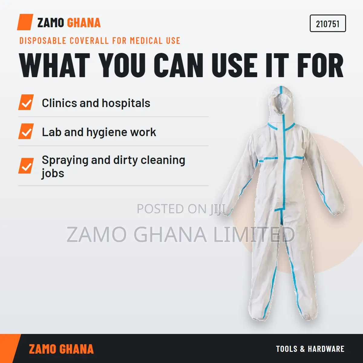 Disposable Coverall for Medical Use - 210751