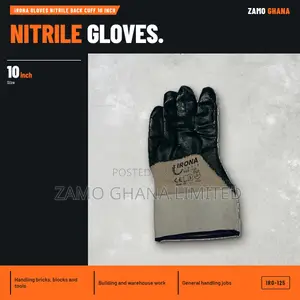 Irona Gloves Nitrile Back Cuff 10 Inch - IRO-125