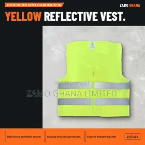Reflective Vest Zipper Yellow 100g/M2 XXL - 21071202