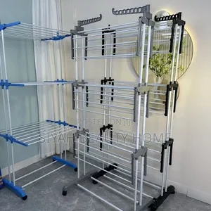 Movable 3-Layer Clothes Hanger & Laundry Drying Stand