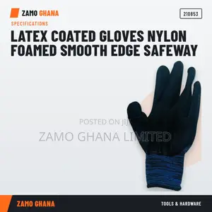 Latex Coated Gloves Nylon Foamed Smooth Edge Safeway - 210853