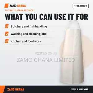 PVC White Apron 80X110Cm - TERA-