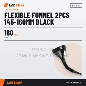 Flexible Funnel 2Pcs 145-160Mm Black - H17YD1102