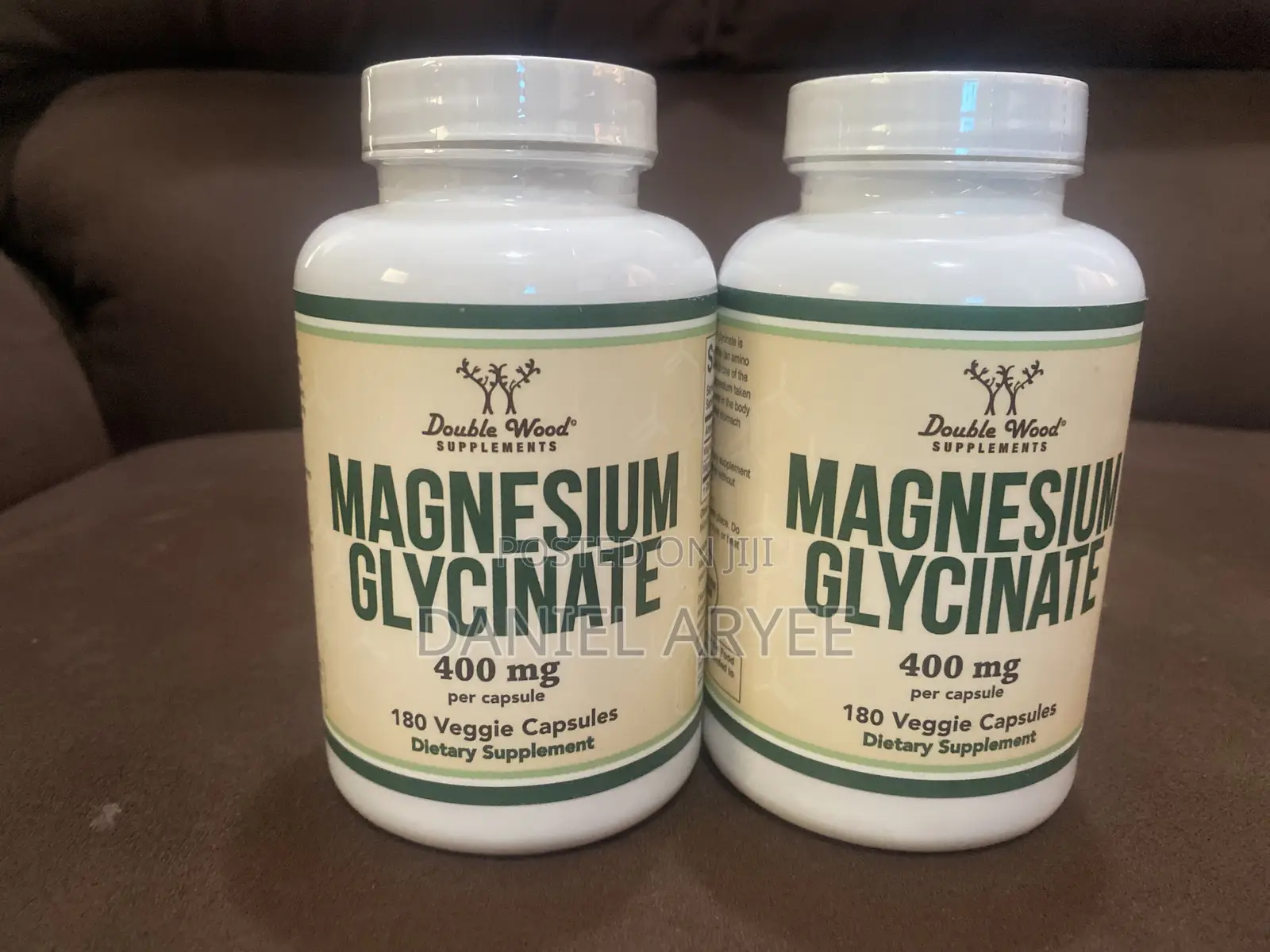 Double Wood Magnesium Glycinate. 400 Mg. 180 Capsules