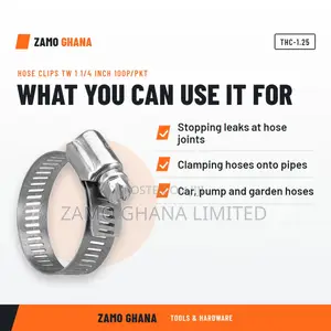 Hose Clips Tw 1 1/4 Inch 100p/PKT - THC-1.25
