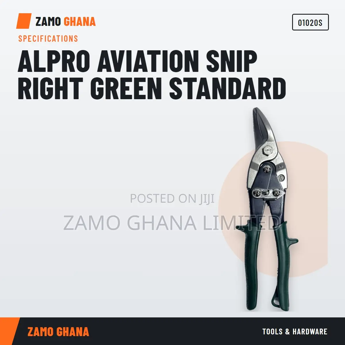 Alpro Aviation Snip Right Green Standard - 01020S