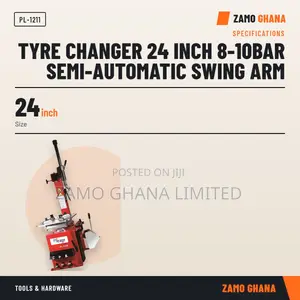 Tyre Changer 24 Inch 8-10Bar Semi-Automatic Swing Arm - PL-1211