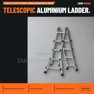 Ferral 4+4 (X2) Telescopic Ladder Aluminium Multi-Purpose - FER-02136