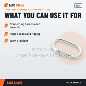 Safety Ring Carabiner Sca 40Kn Alloy Steel - HD24