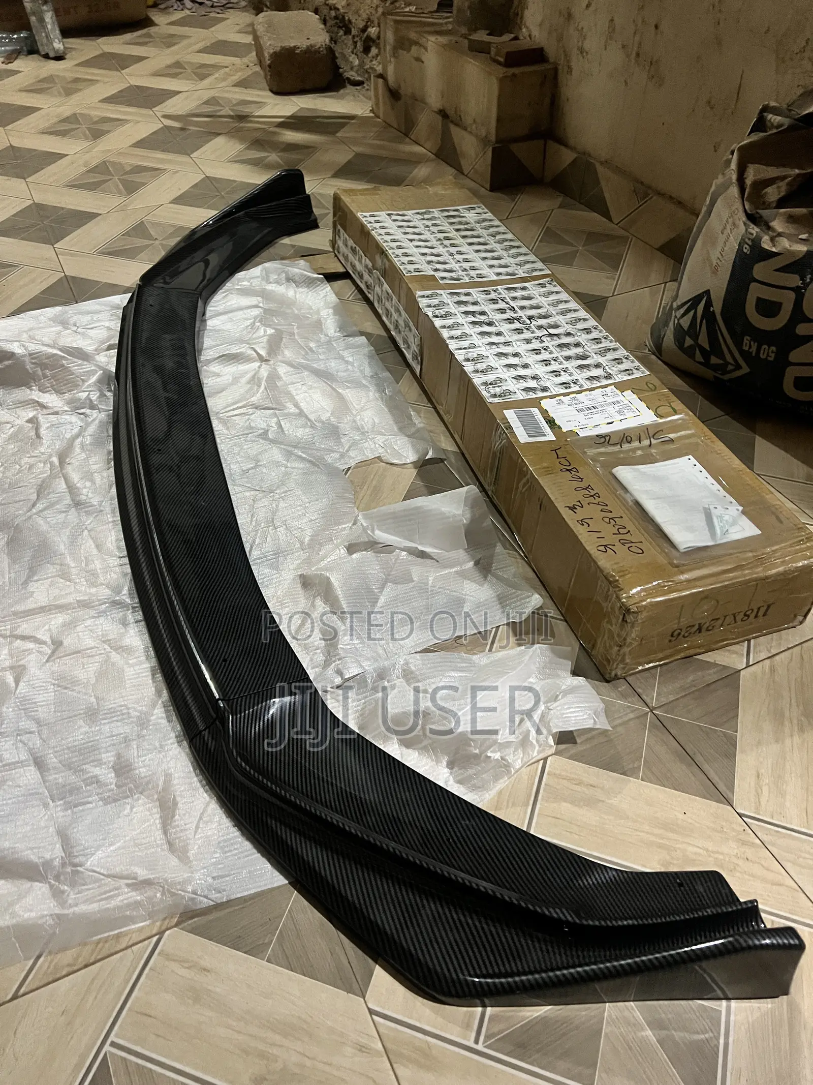 High Quality Carbon Fibre Lip Spoiler for Honda Fit 2014-2017
