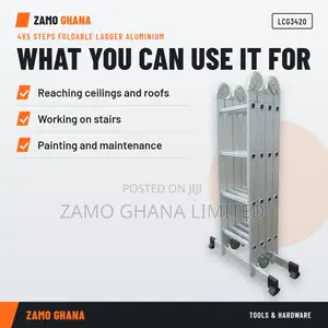 4X5 Steps Foldable Ladder Aluminium - LCG3420