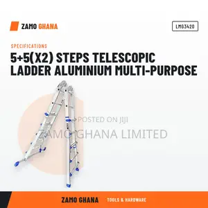 5+5(X2) Steps Telescopic Ladder Aluminium Multi-Purpose - LMG3420