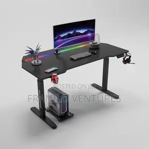 Electric Height Adjustable Desk With RGB (1.4m)- Premium
