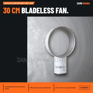 Bladeless Fan Rotatable Grey 30Cm - H