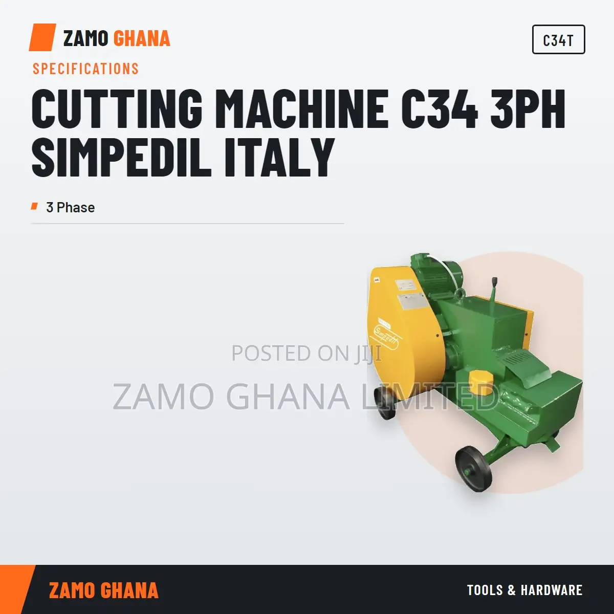 Cutting Machine C34 3Ph Simpedil Italy - C34T