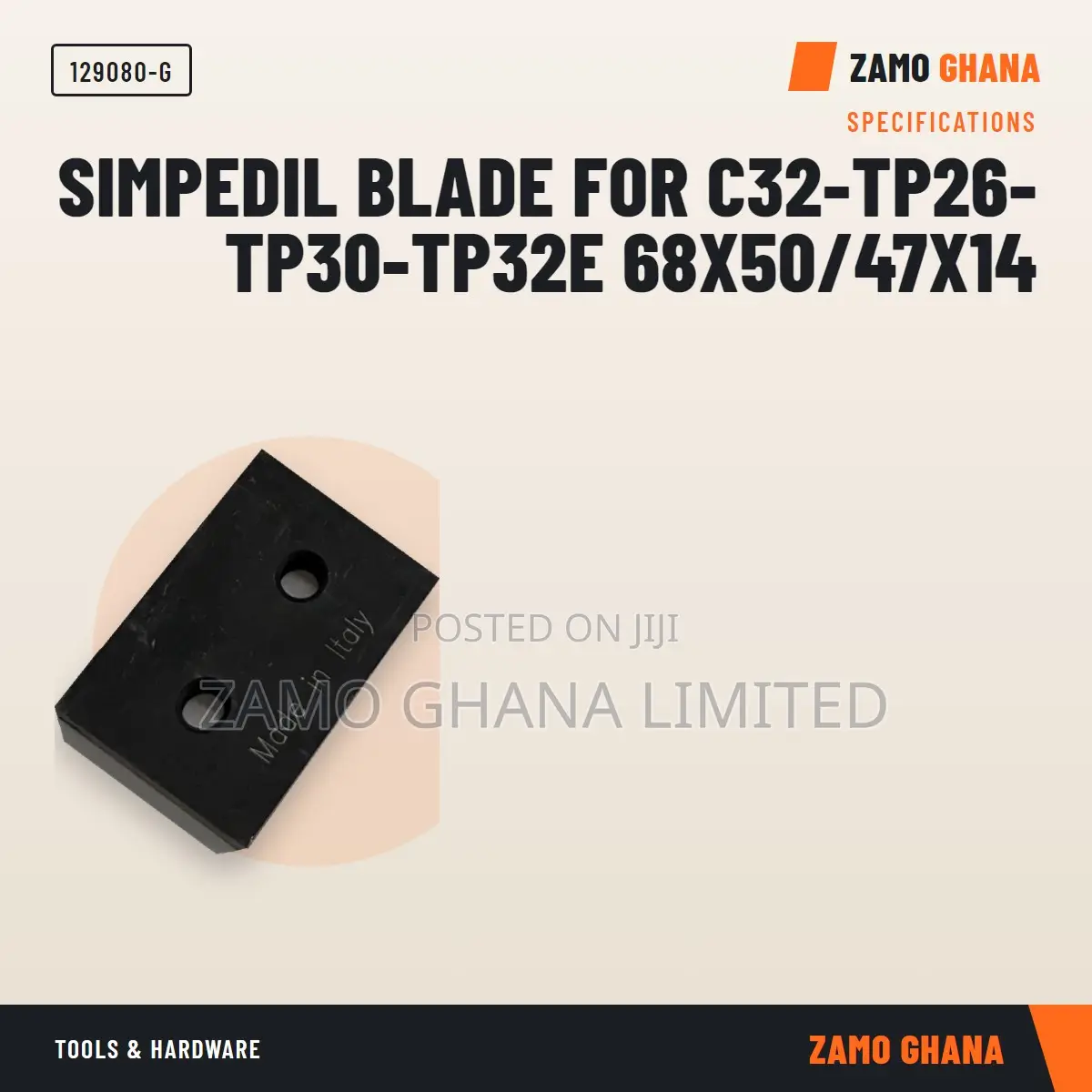 Simpedil Blade for C32-Tp26-Tp30-Tp32E 68x50/47x14 - 129080-G