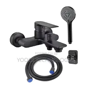 Modern Matte Black 2in 1 Shower Set
